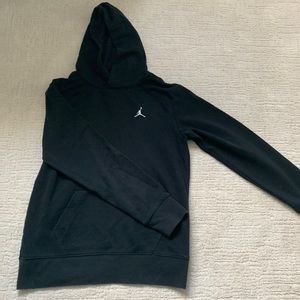 A black Air Jordan hoodie.
